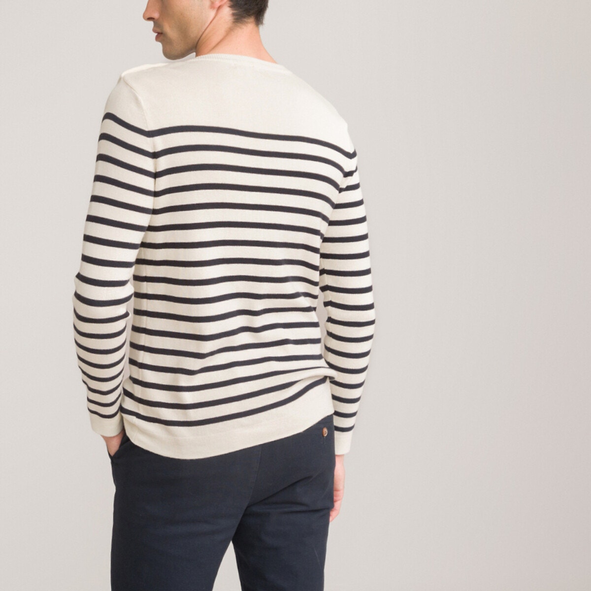 Doudou Araignée - en coton rayé marinière (ECRU/PERSAN) – MON PULL BRETON