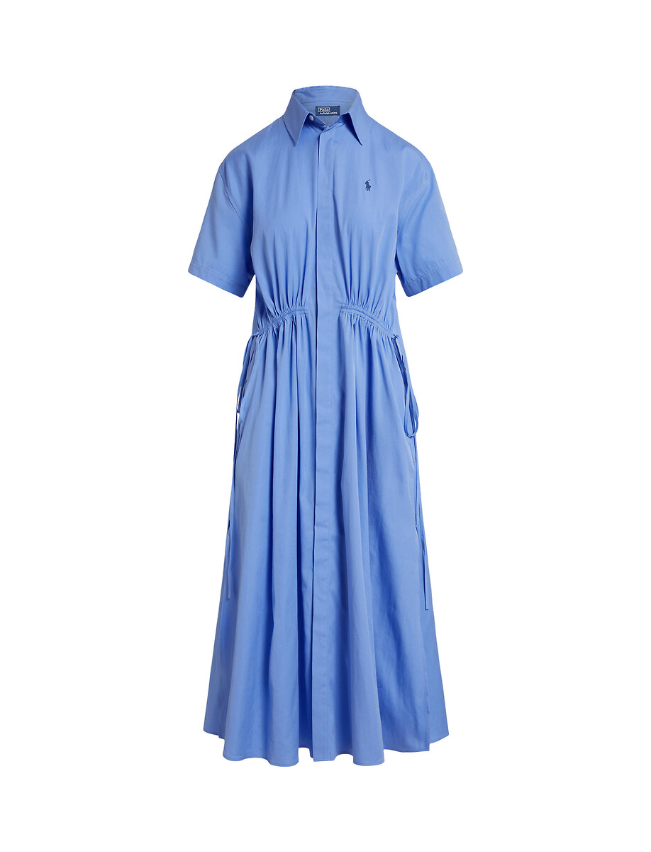 Robe longue chemise, manches courtes, POLO RALPH LAUREN