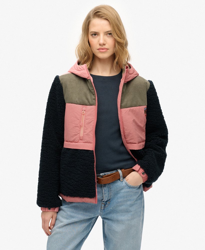 Veste Sherpa à Capuche en Polaire, SUPERDRY