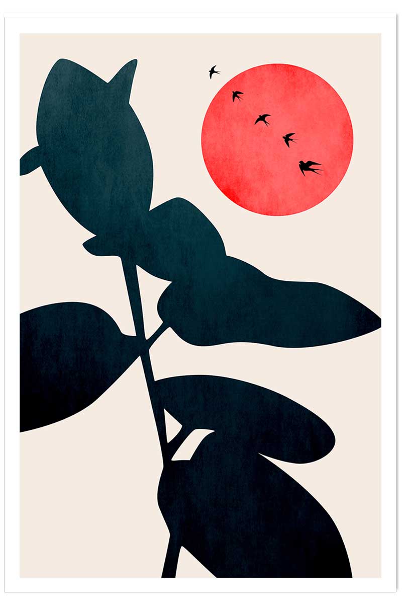 Affiche ""Coucher de lune"", HEXOA