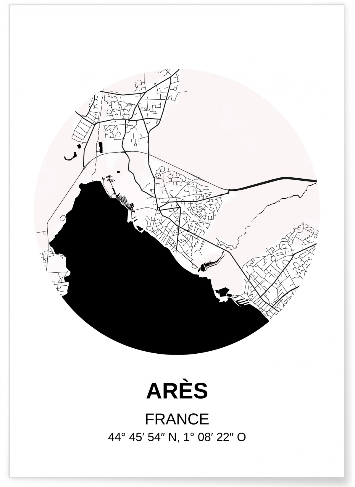 Affiche Carte Arès, L'AFFICHERIE