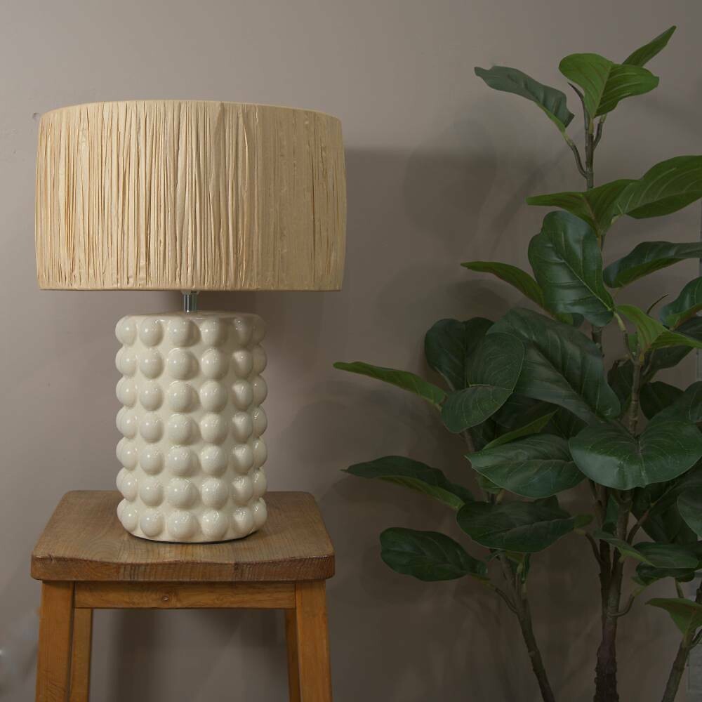 Kirby Stone Bubble Ceramic Table Lamp, SO'HOME