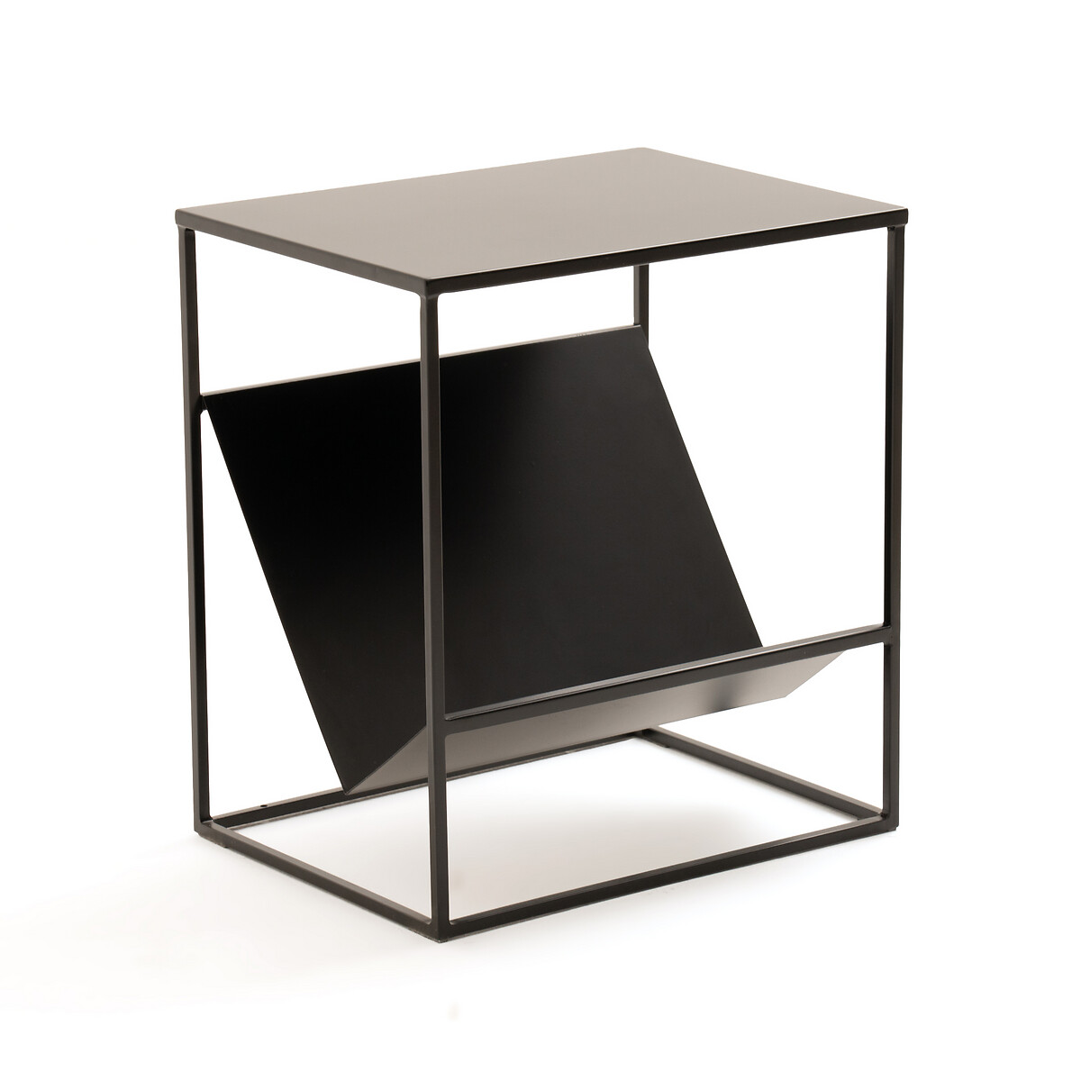 Product photograph of Hiba End Table With Magazine Rack from La Redoute UK