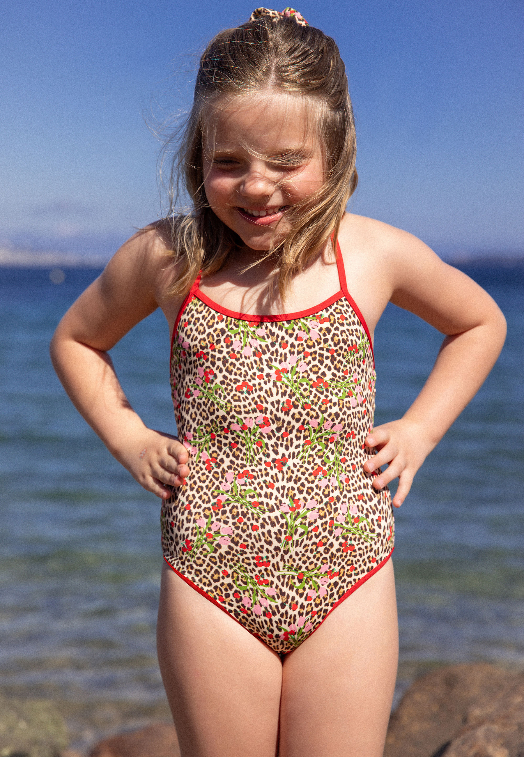 Maillot de bain 1 pièce à motif léopard pour enfant DOLCE VITA M, ETAM