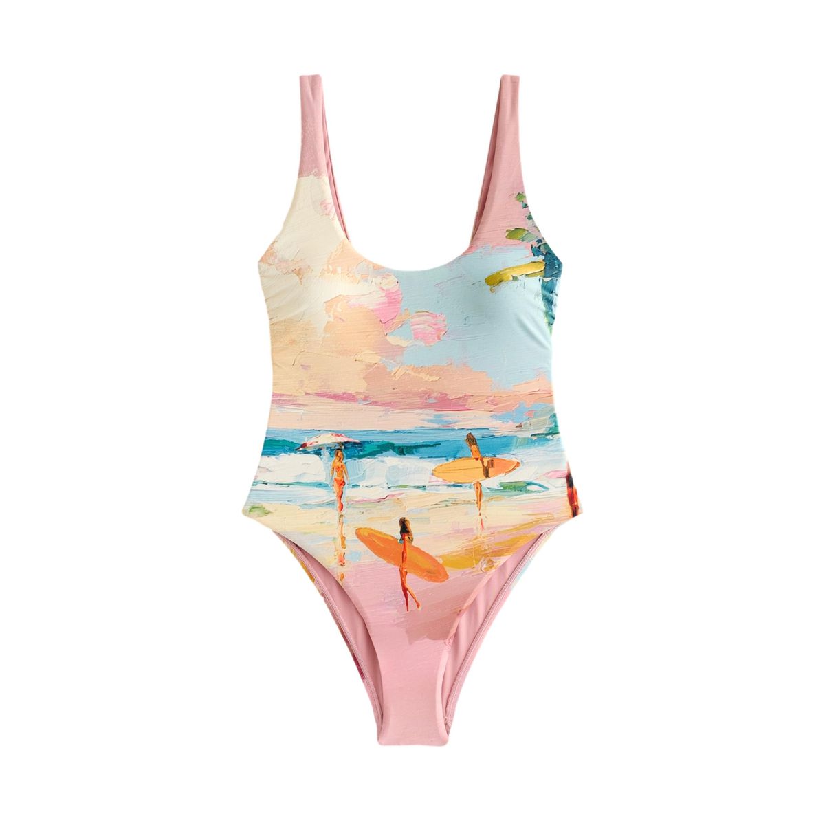 Maillot de bain à encolure dégagée, NEXT