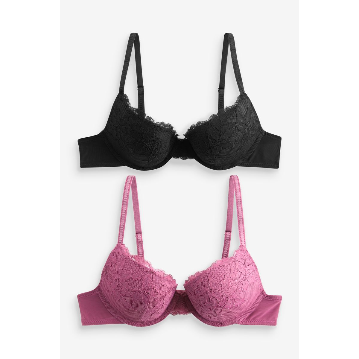Soutien-gorge en dentelle push-up, lot de 2, NEXT