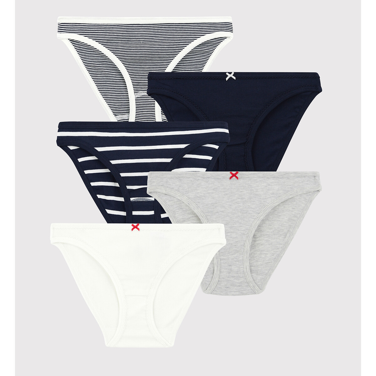 Pack of 5 Knickers in Organic Cotton