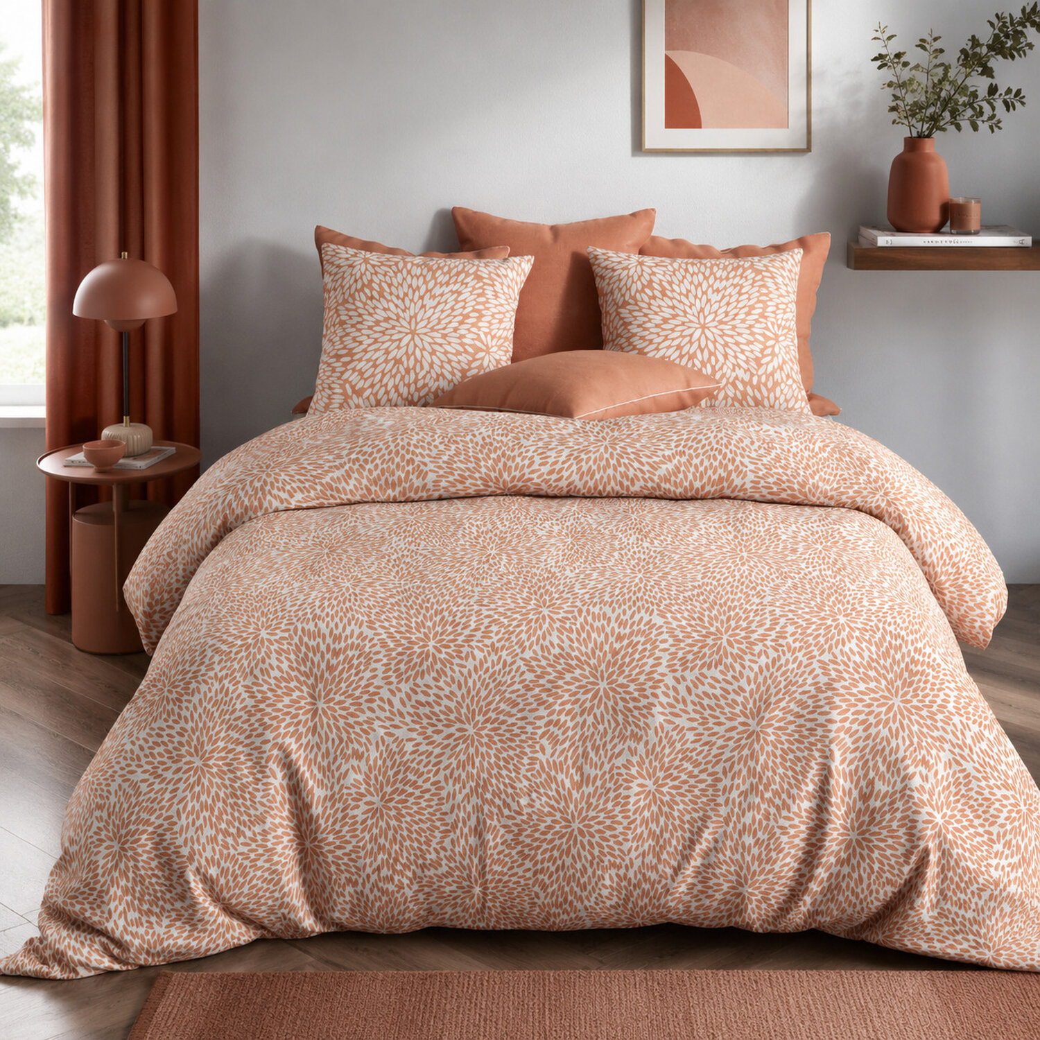 Parure housse de couette microfibre, Lantana, C DESIGN HOME TEXTILE