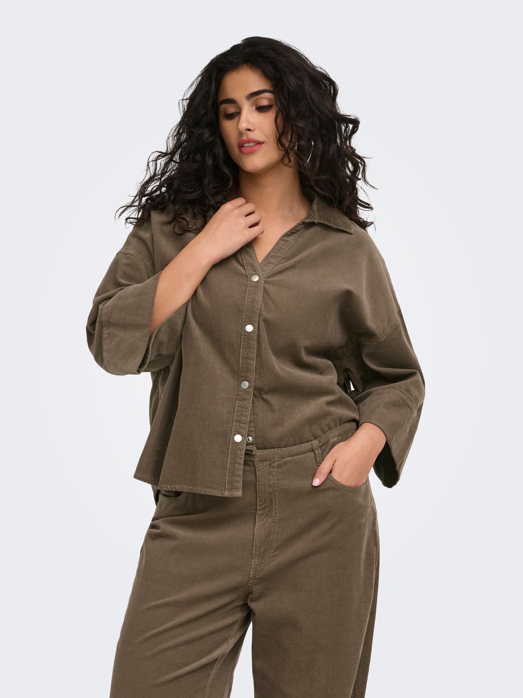 Chemise En Corduroy, ONLY CARMAKOMA