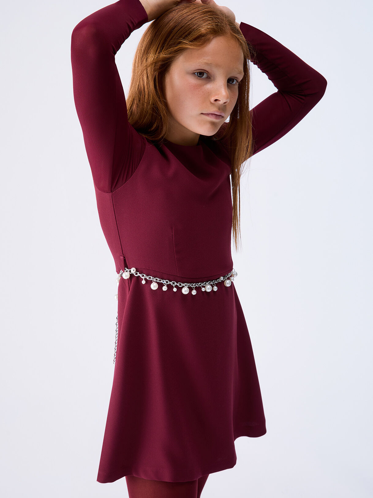 Robe courte en envers satin, LIU JO
