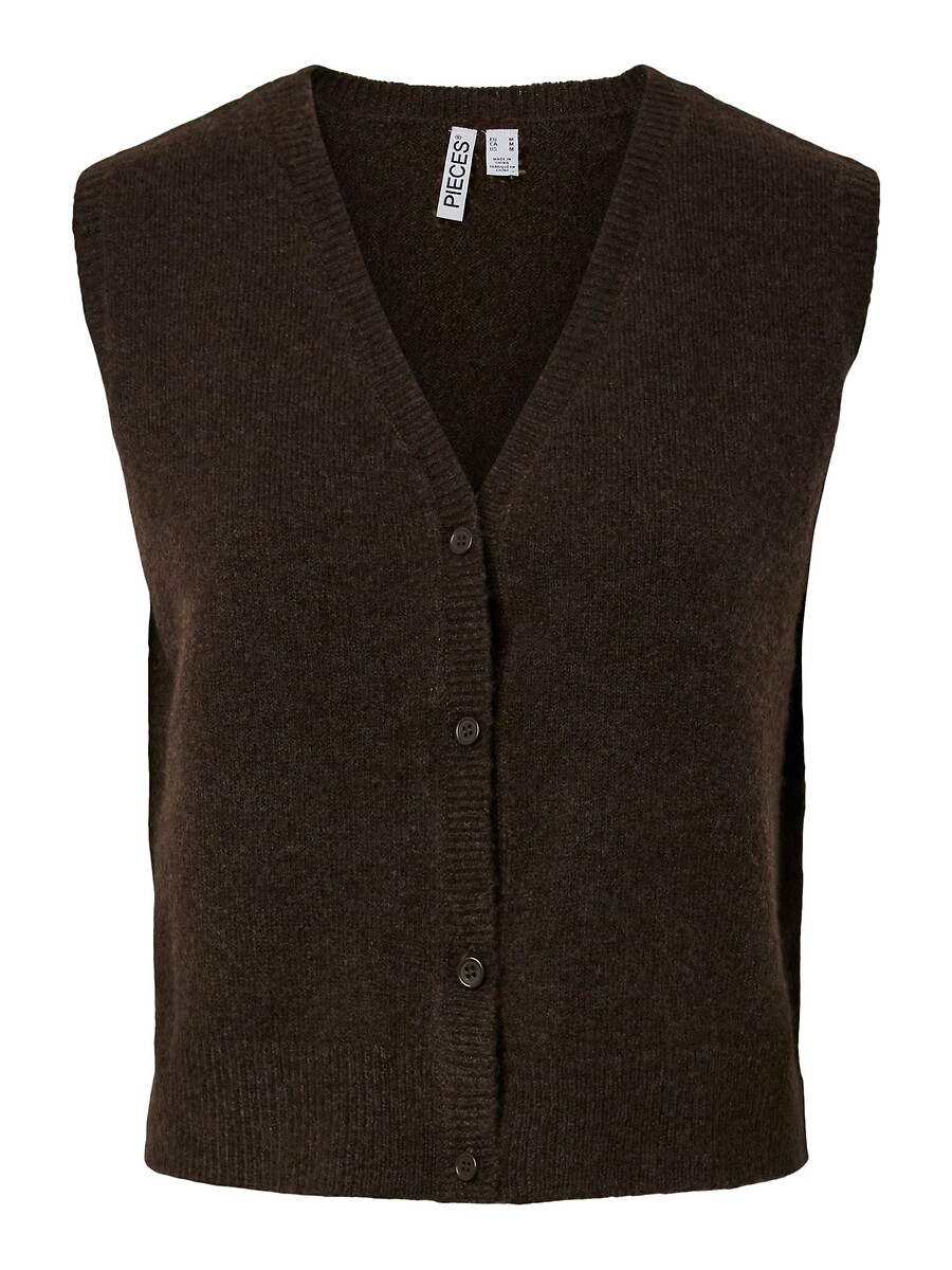 Gilet sans manches col V, PIECES