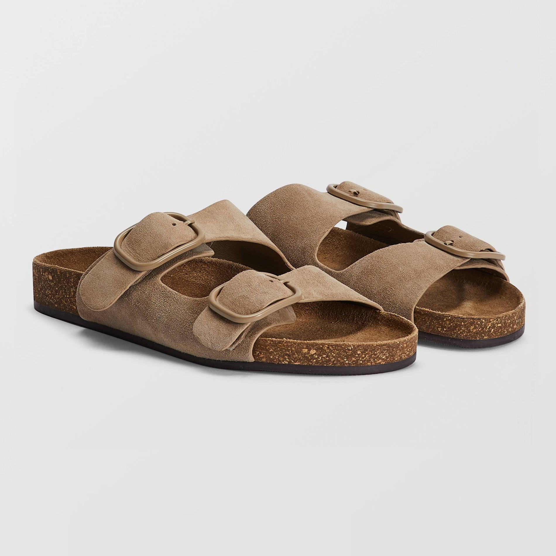 Sandales en cuir, MONOPRIX