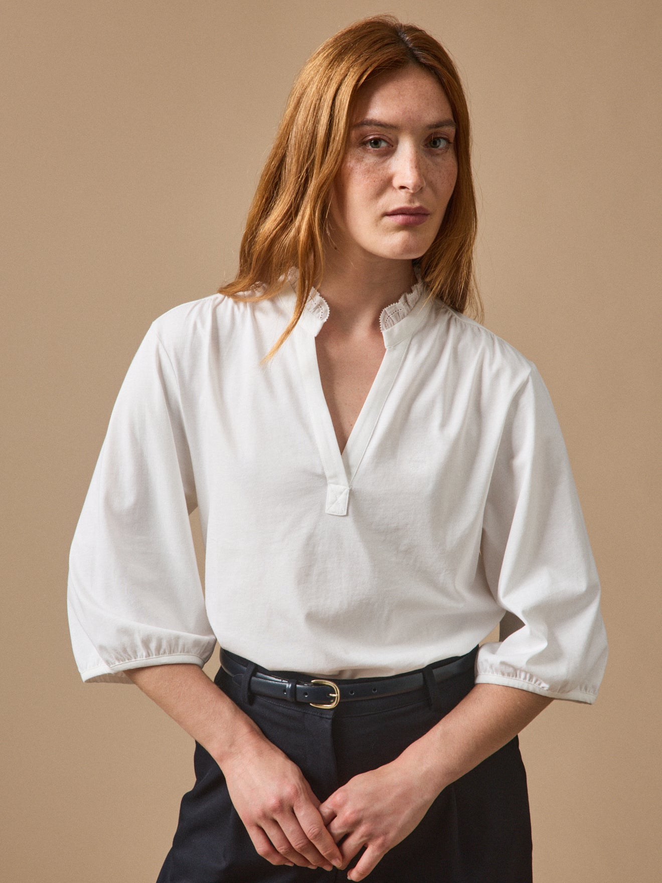 T-shirt blouse coton biologique, CYRILLUS