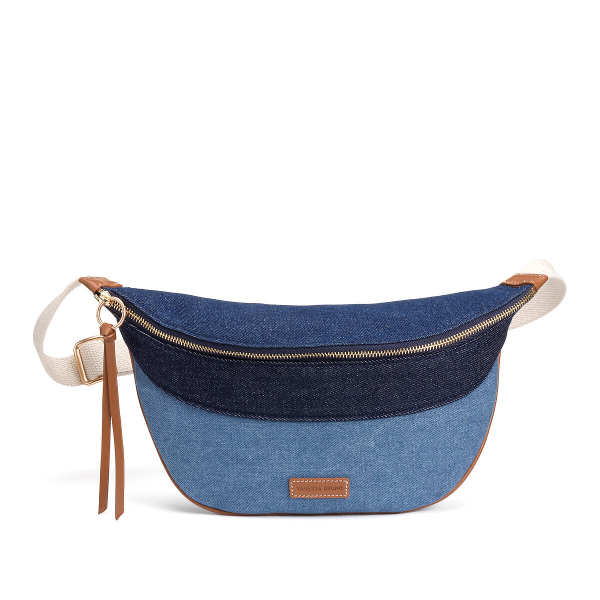 Sac banane zipp e en coton bleu Vanessa Bruno La Redoute