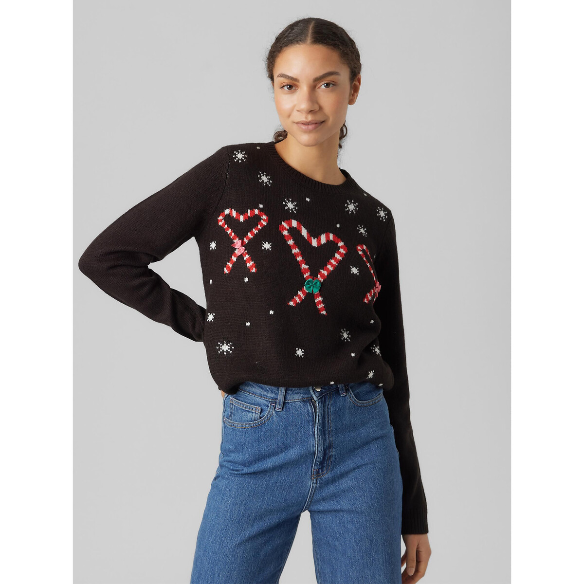 Christmas jumper, black, Vero Moda | La Redoute