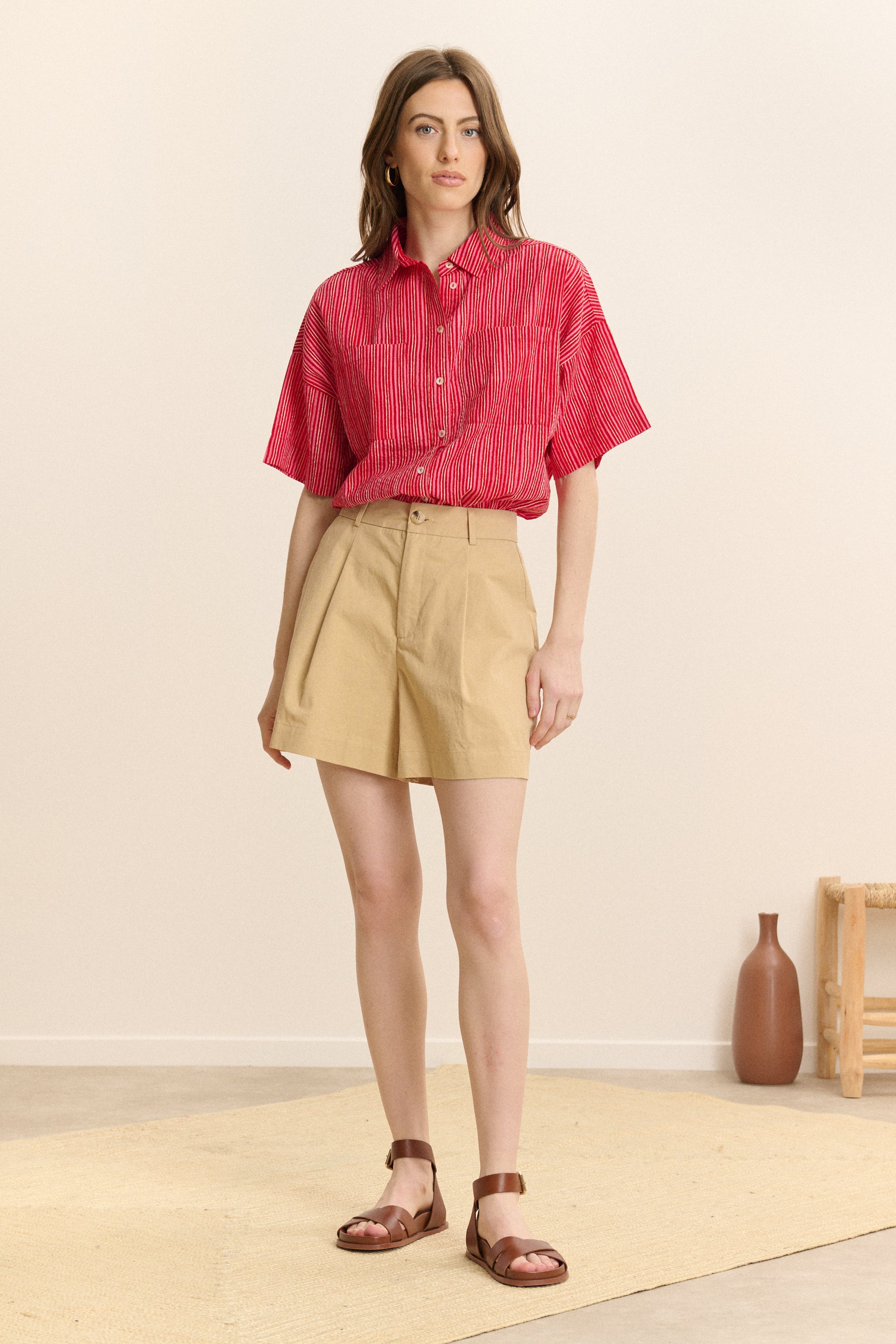 Short large à pinces COME, GARANCE PARIS