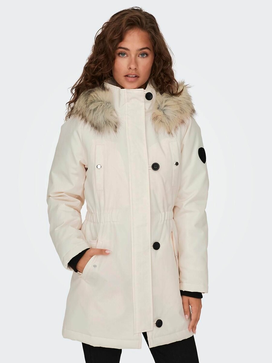 Parka com capuz, ONLY