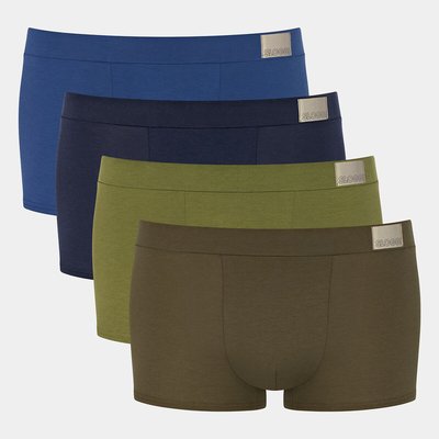 4er-Pack Boxerpants Go Natural, Bio-Baumwolle/Elasthan SLOGGI
