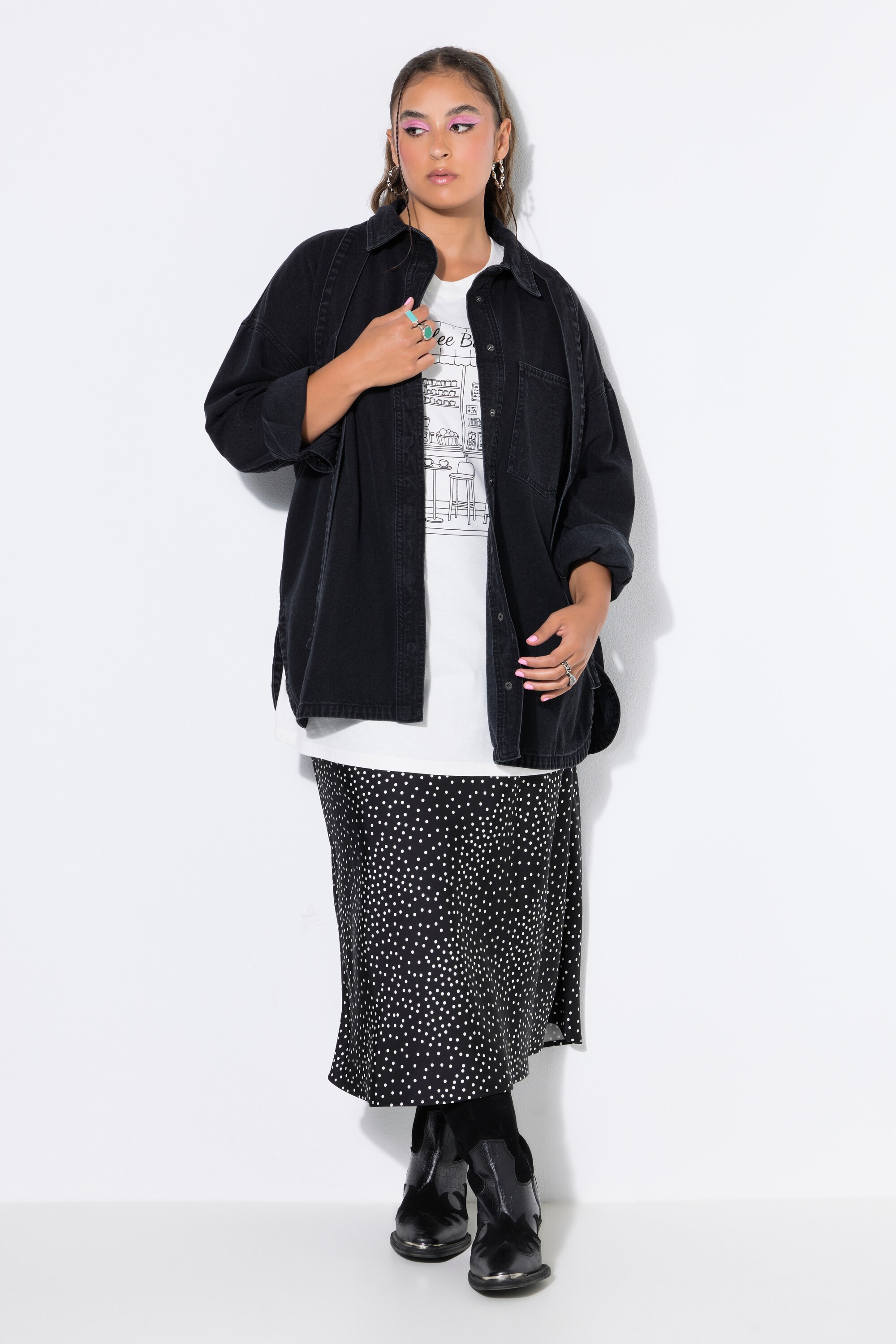 Chemise en jean, coupe oversize, nœud, STUDIO UNTOLD