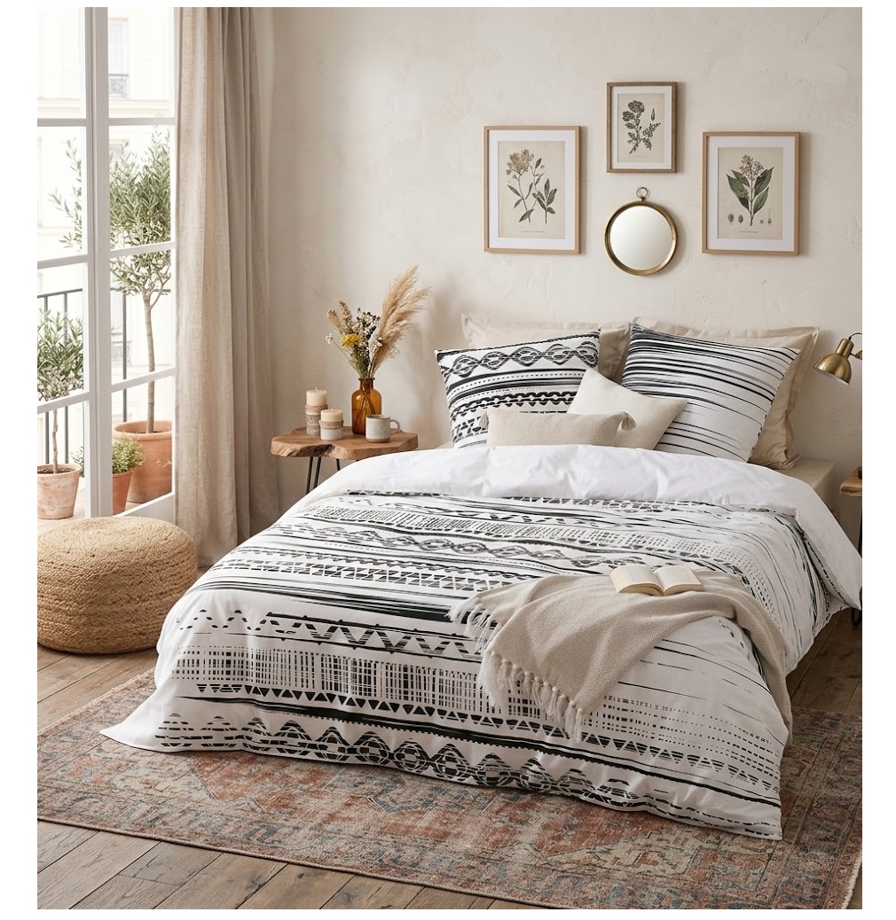 Parure de lit Collection Ambiance ethnique, EDEN