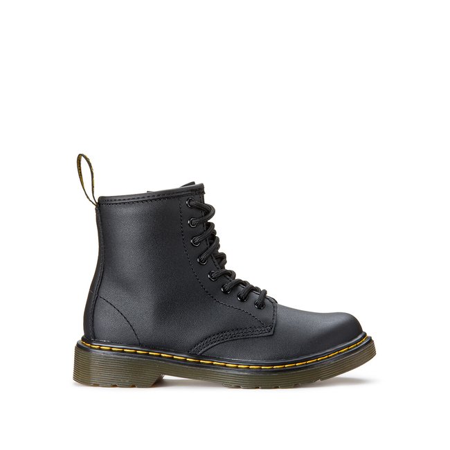 Kids 1460 Junior Softy Ankle Boots in Leather, black, DR. MARTENS