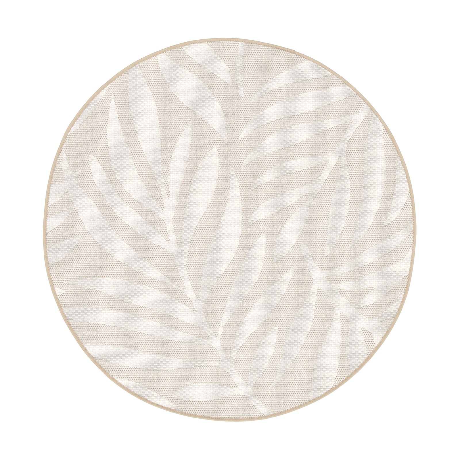 Tapis rond intérieur extérieur fibres recyclées HAVANA, AFK LIVING