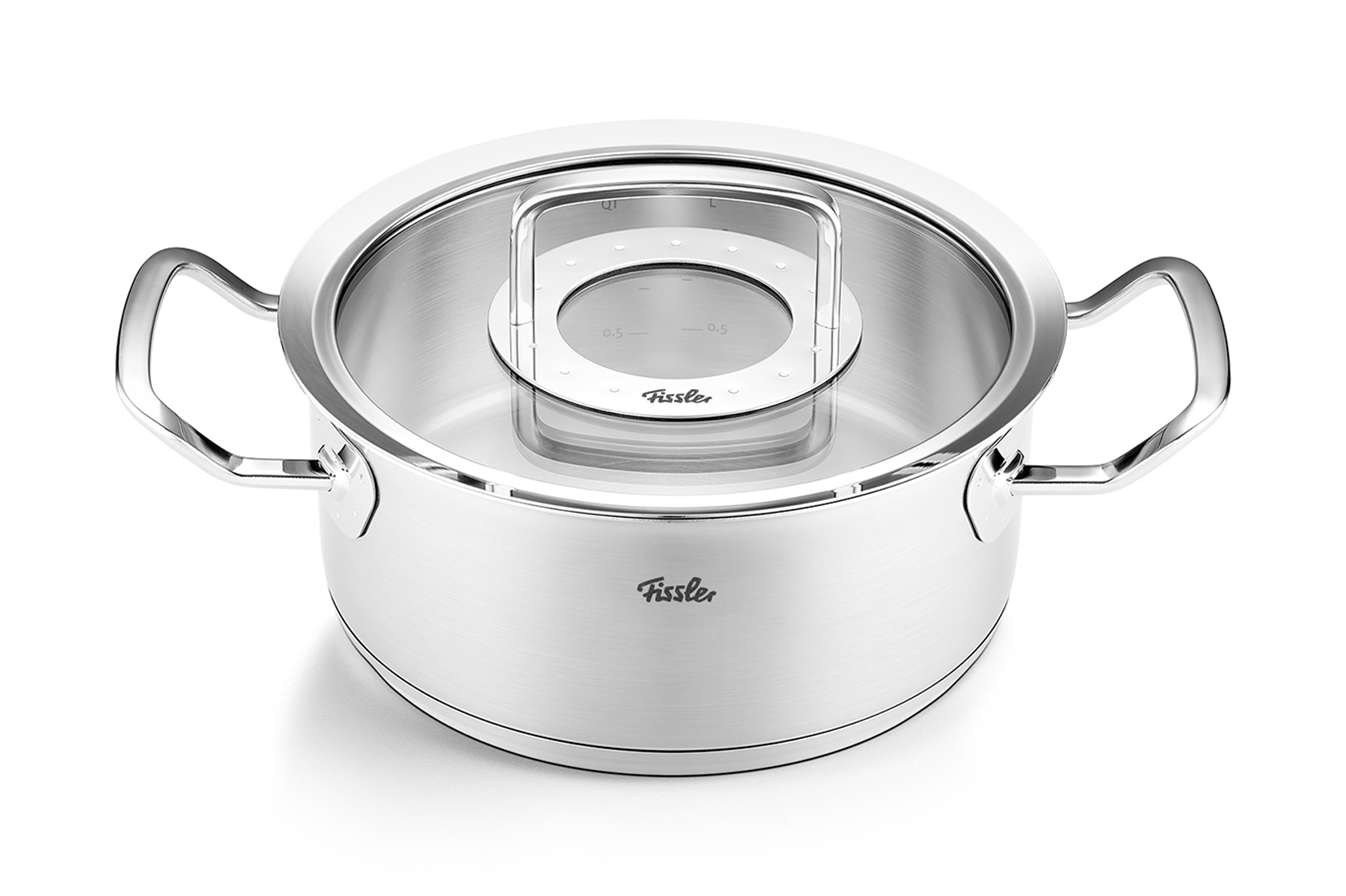 Faitout en acier inoxydable compatible induction, ORIGINAL-PROFI, FISSLER