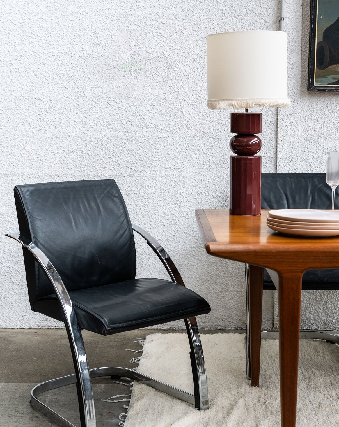 Fauteuil en cuir Jakob N°76 - Bon état, DEBONGOUT