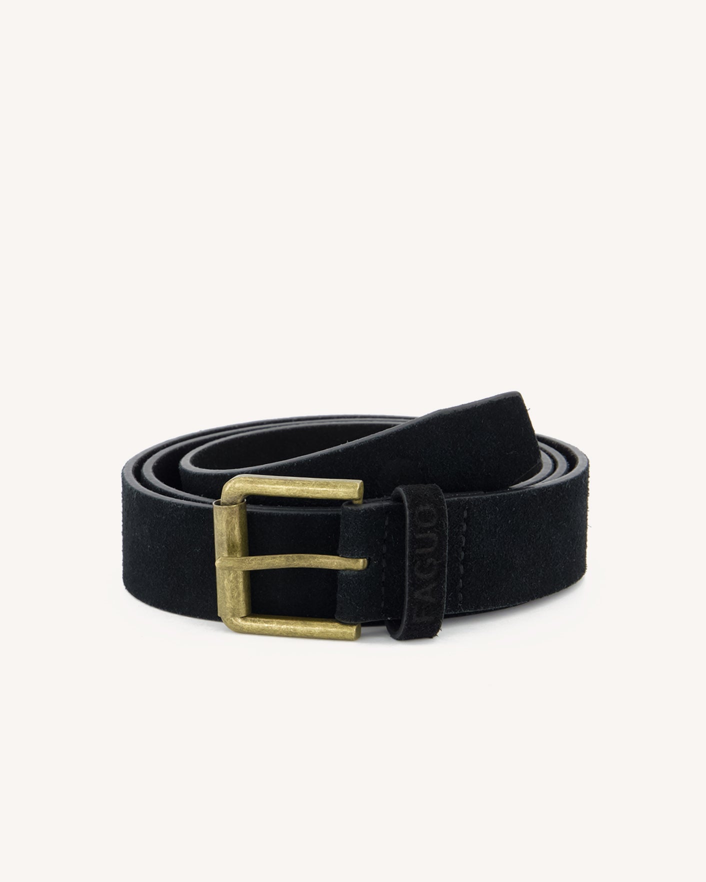 Ceinture en cuir suédé, FAGUO