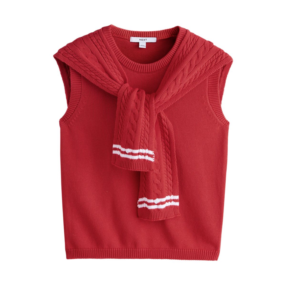 Pull sans manches effet foulard, NEXT