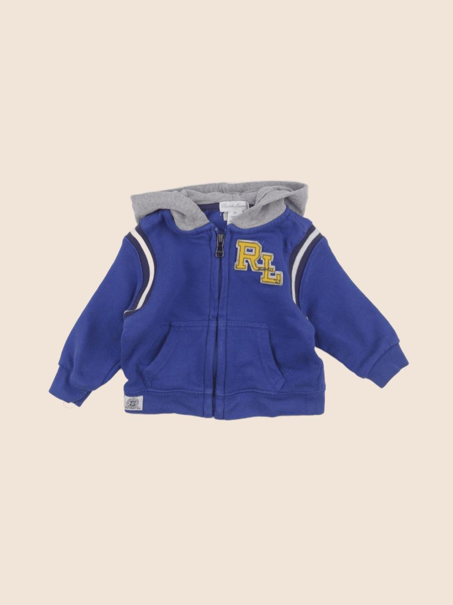 Sweat imprimé au dos - Etat satisfaisant, RALPH LAUREN