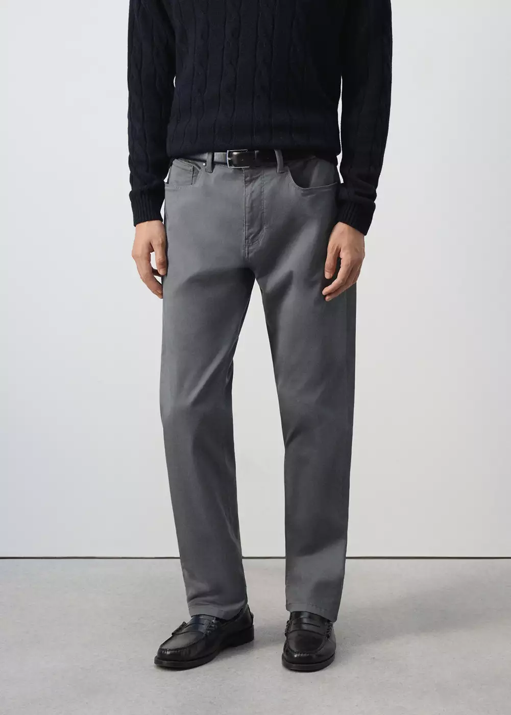 Pantalon coton regular-fit, MANGO MAN