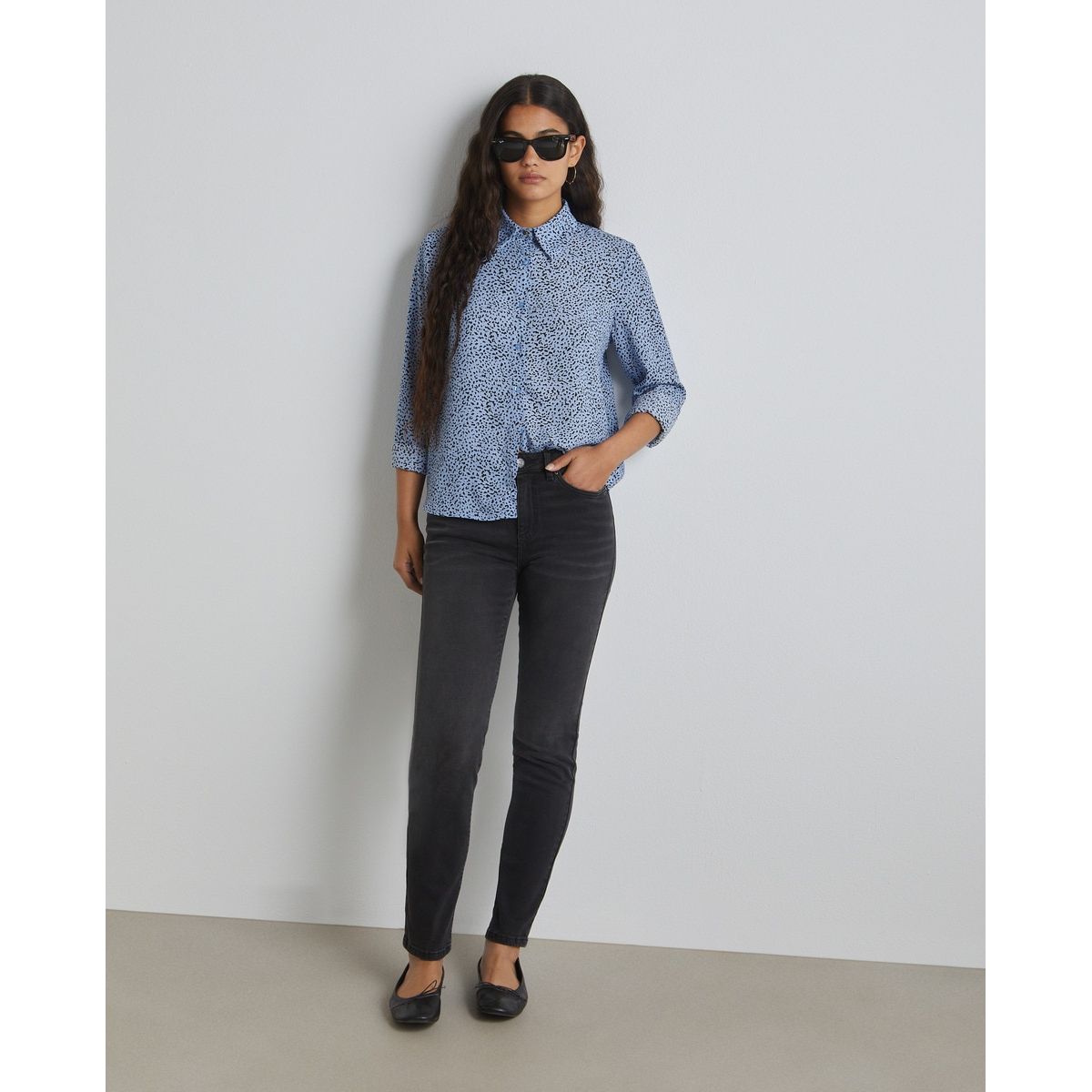 Jean slim gris outlet clair femme