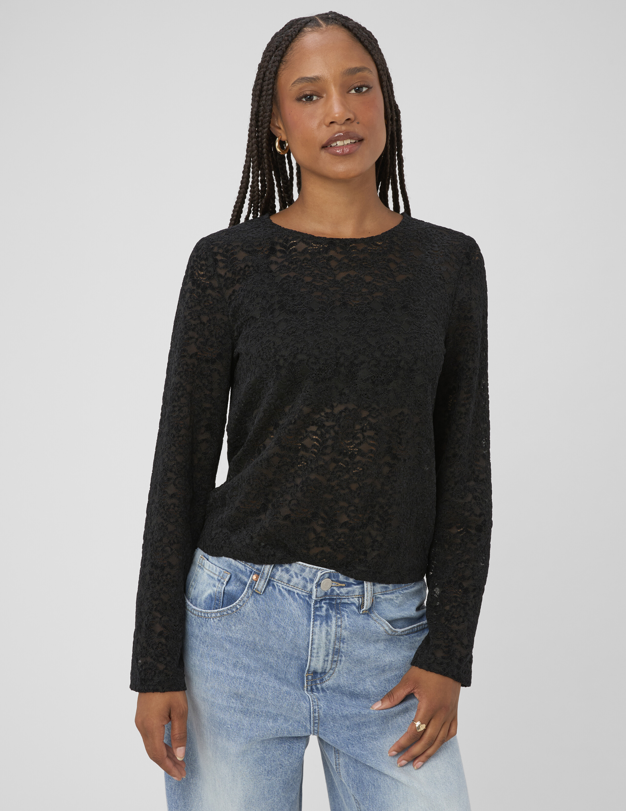 T-shirt dentelle flock, BZB