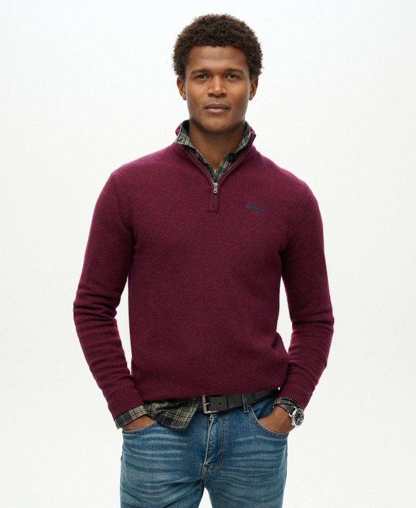 Pull à col zippé Essential, SUPERDRY