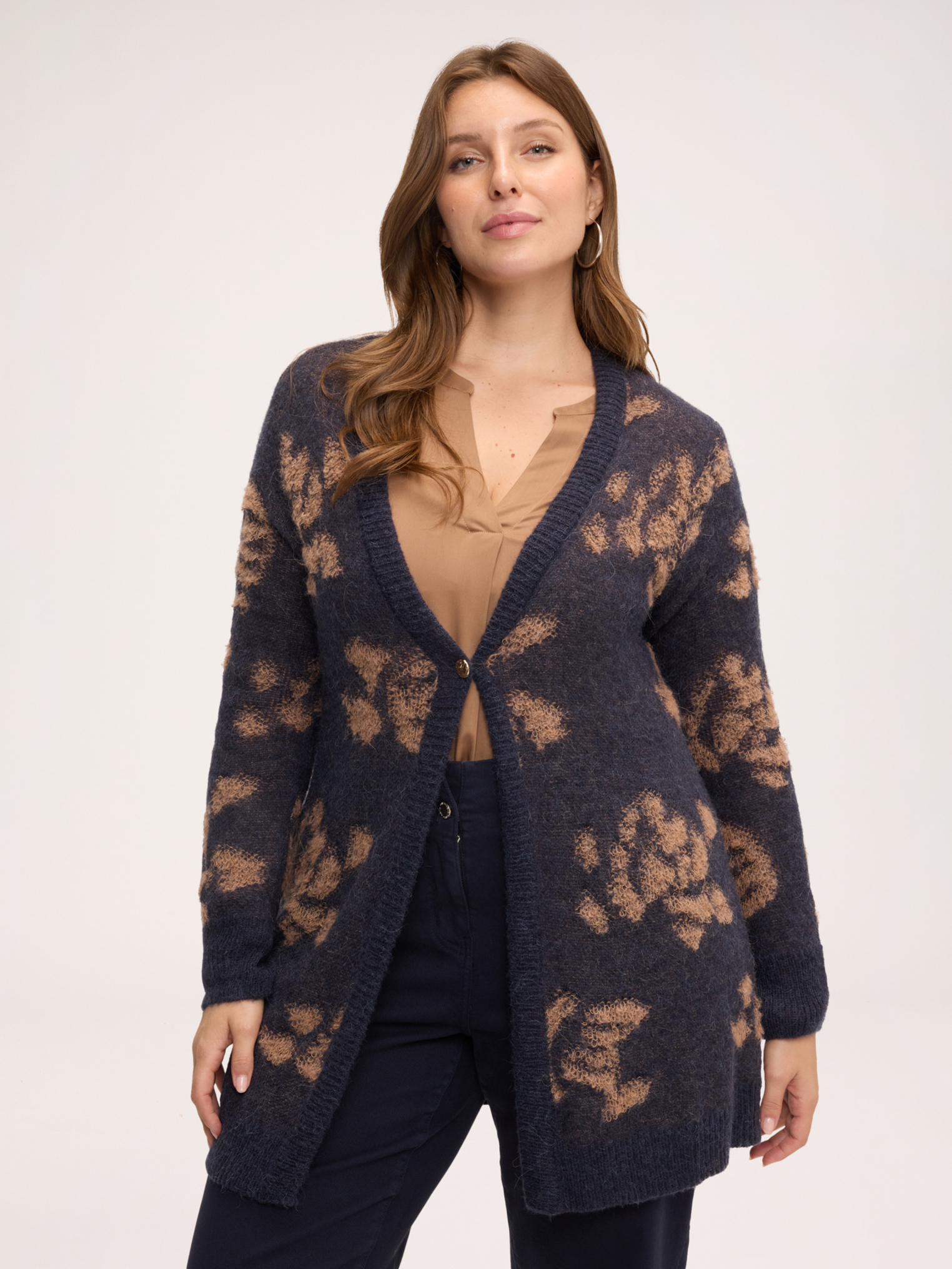 Cardigan imprimé, FIORELLA RUBINO