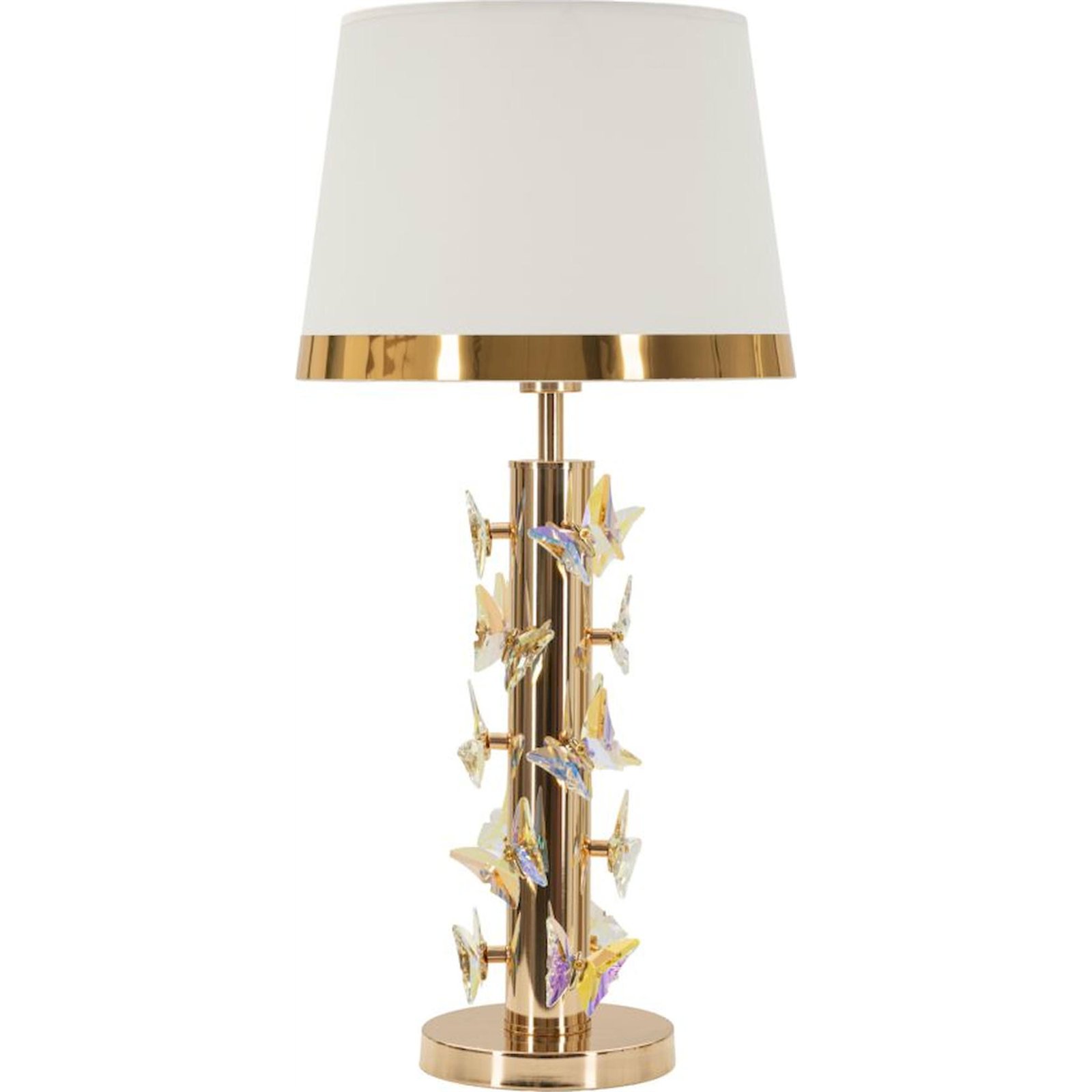 Lampe à poser socle métal papillons en verre GLAM, RECOLLECTION