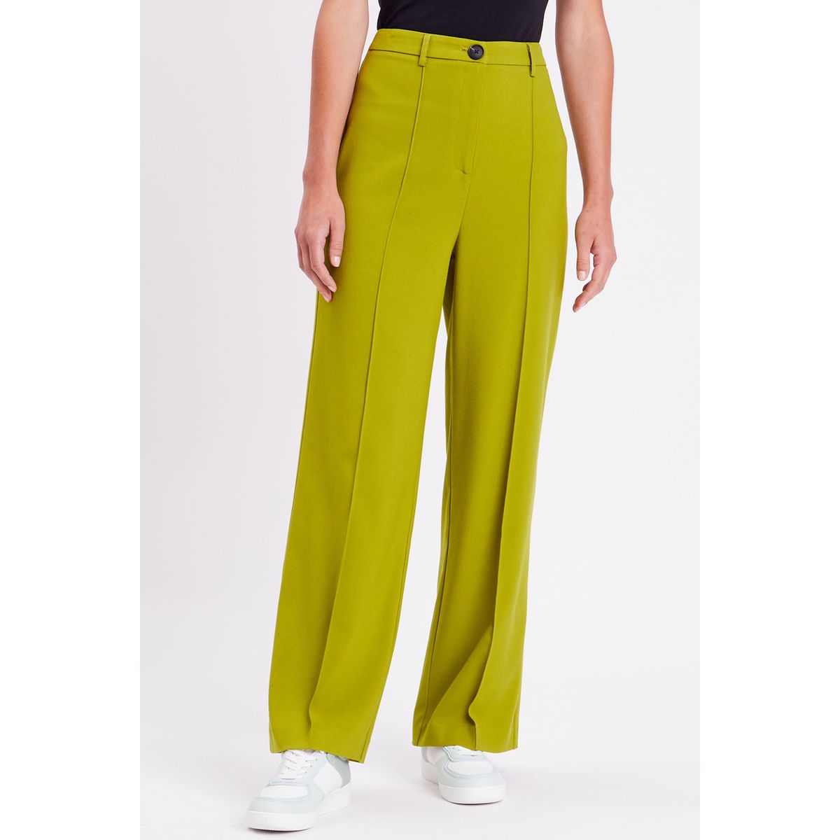 Pantalon City Jambes Larges Vert Kaki Cache Cache | La Redoute