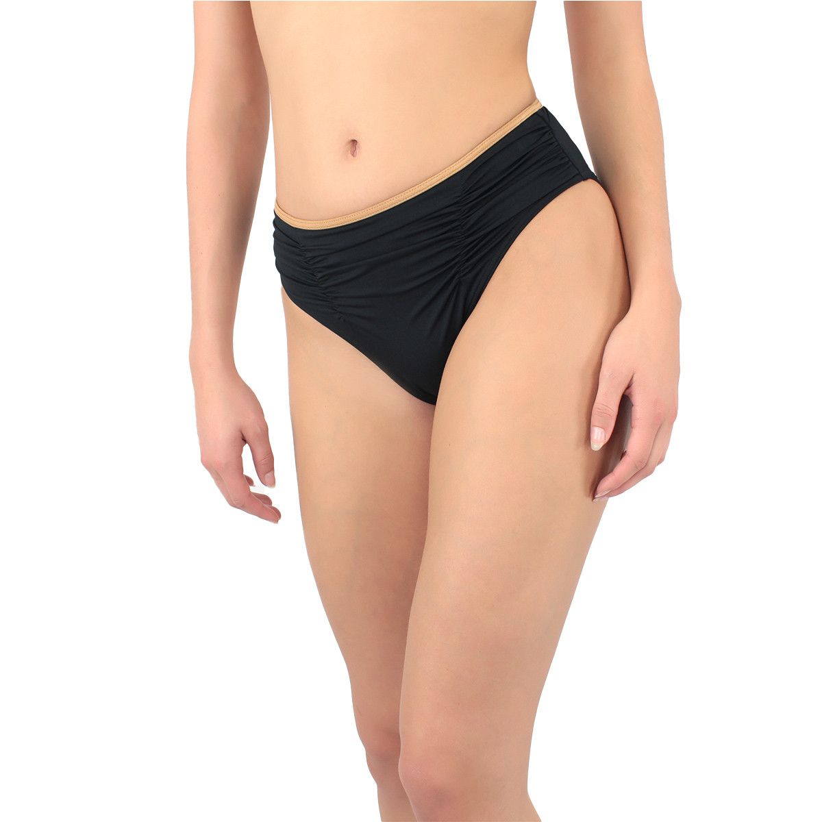 Bas De Maillot De Bain Janine Robin - Culotte Haute Couvrante Darling - Taille Mi-haute Amincissante - Composition 80% Lycra, 20% Elasthanne - 6