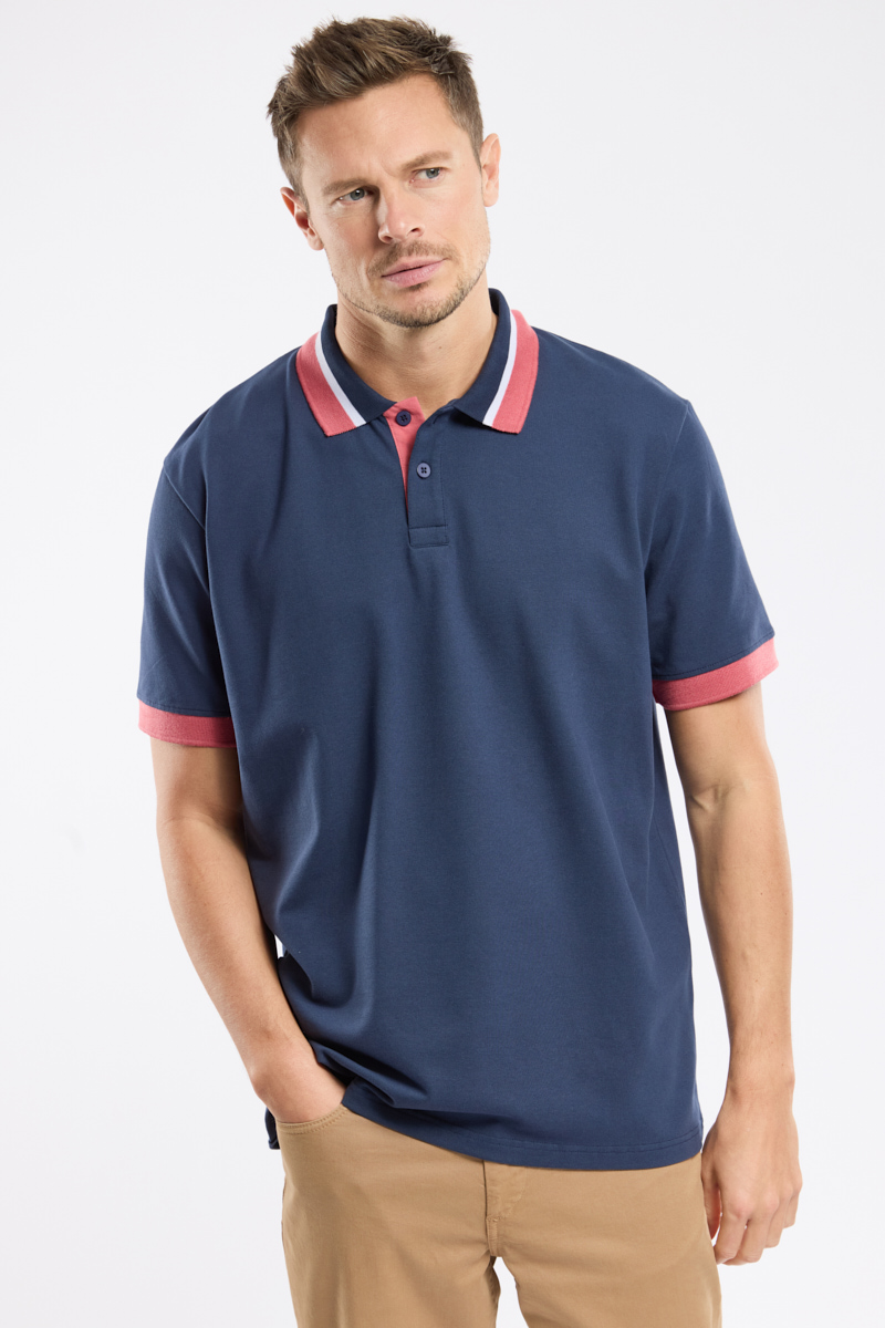 Polo uni Bérac en coton, GUY DE BERAC