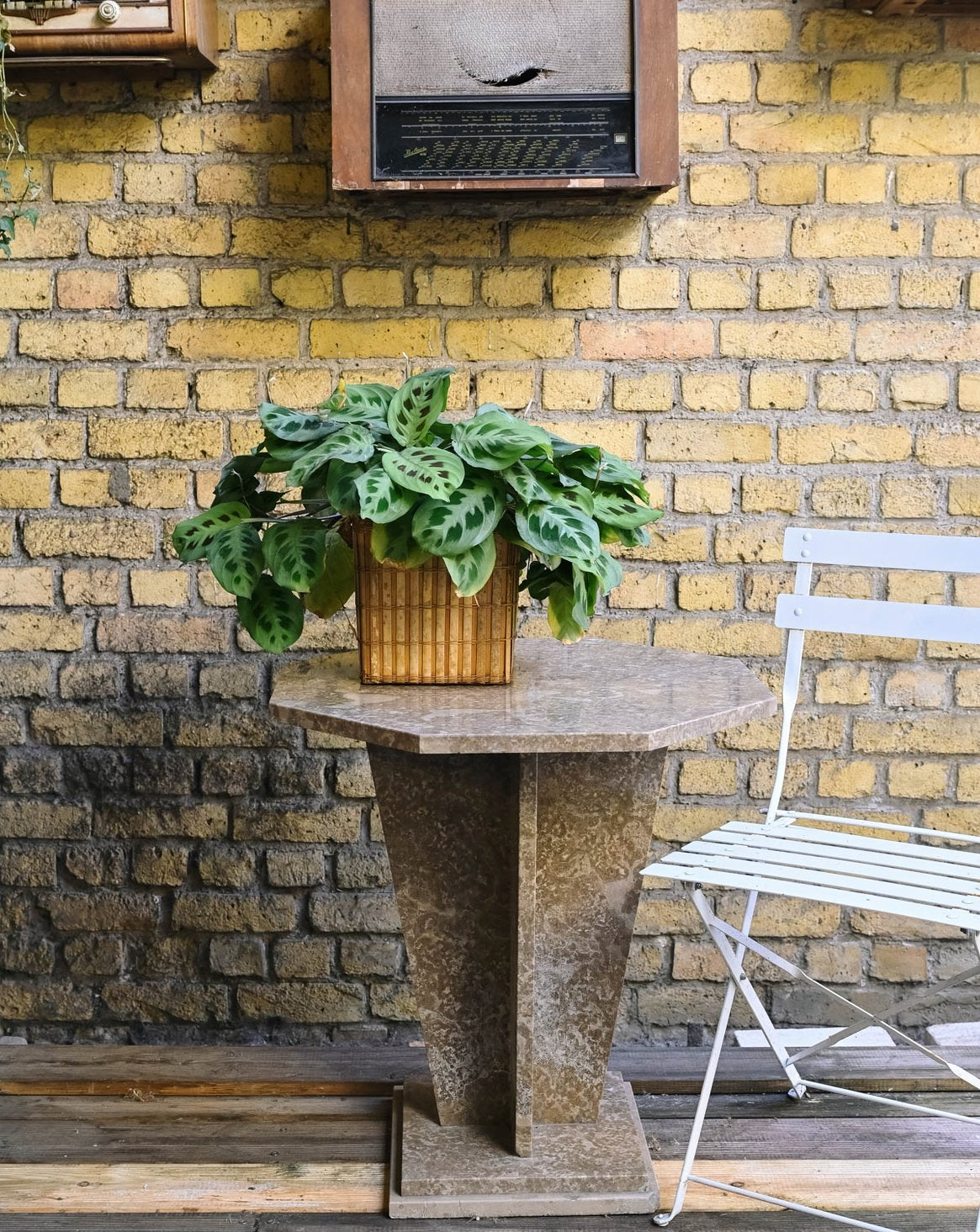 Table d'appoint en marbre Hanna N°1528 - Bon état, DEBONGOUT