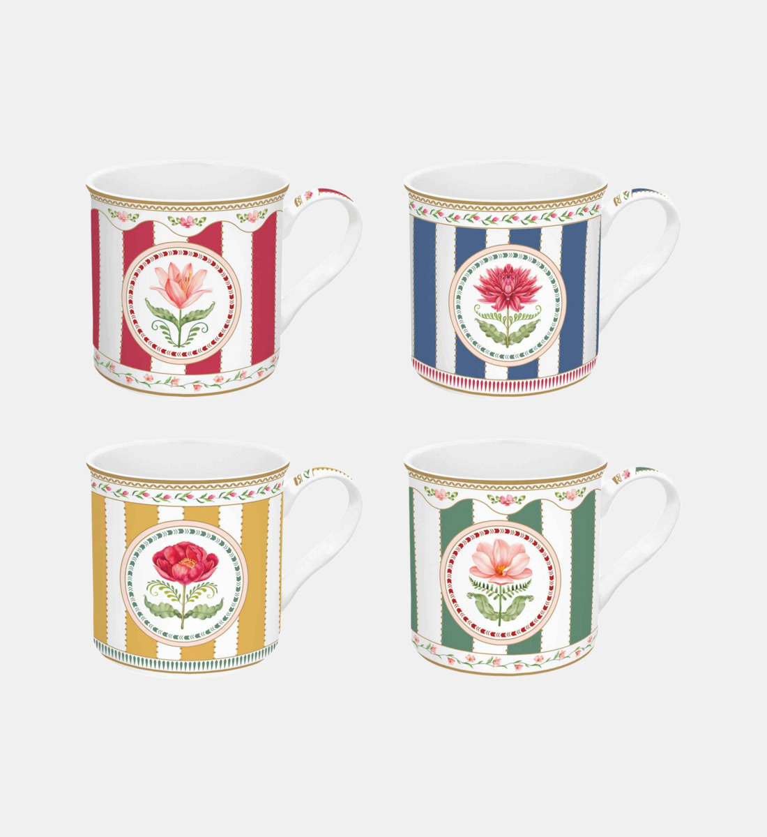 Coffret 4 mugs, EASY LIFE
