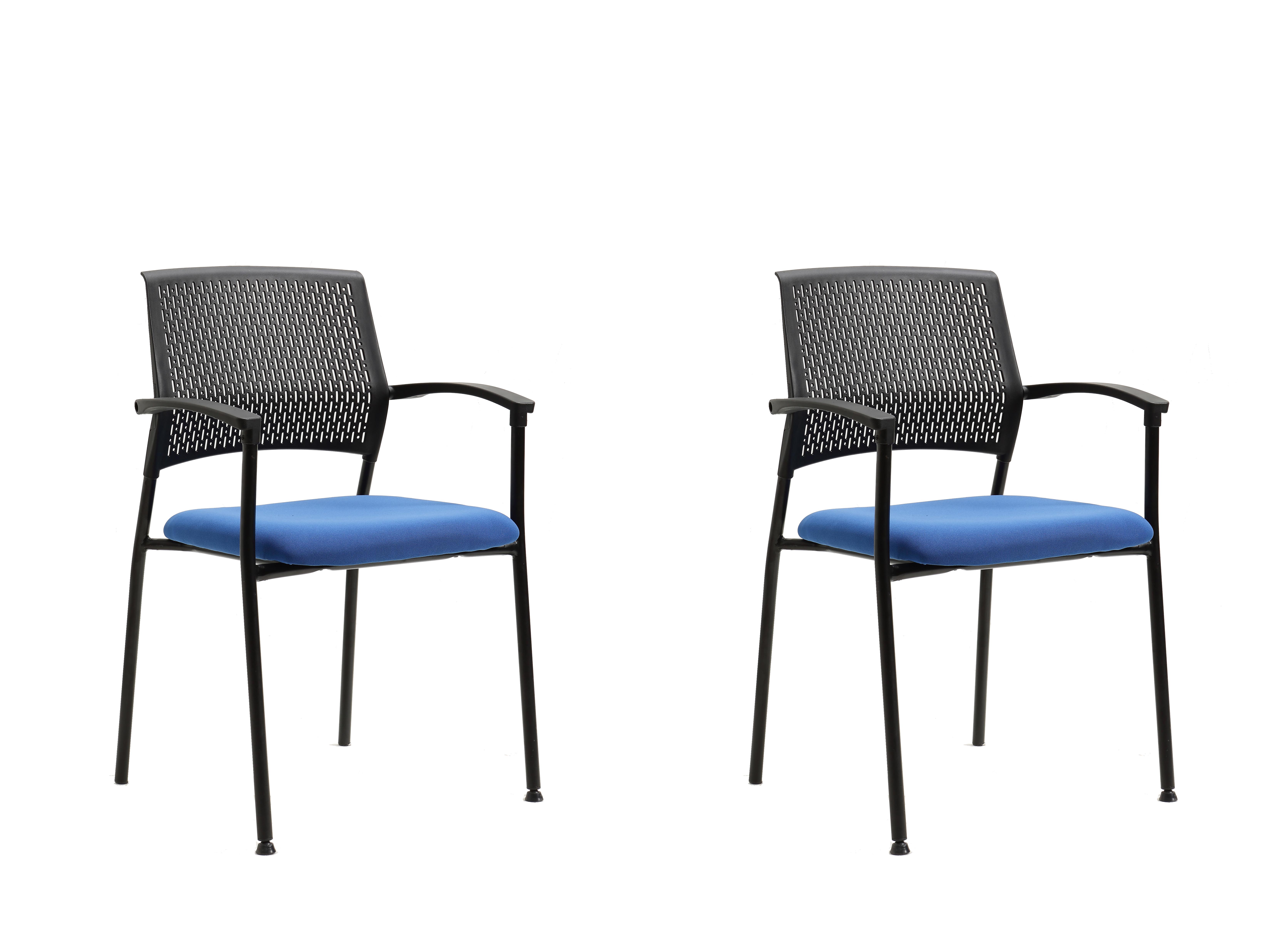 Fauteuil de bureau en tissu, SMITH(lot de 2), HISPANOHOGAR