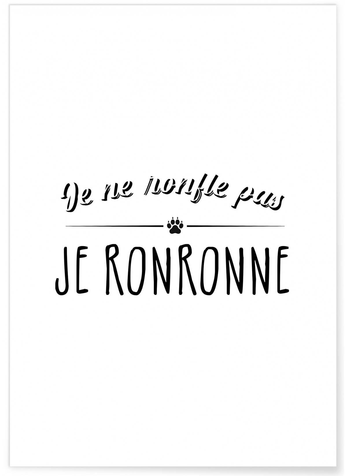 Affiche 'Je ne ronfle pas...', L'AFFICHERIE