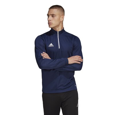 Football Gym Sweatshirt with Embroidered Logo and Quarter-Zip adidas Performance