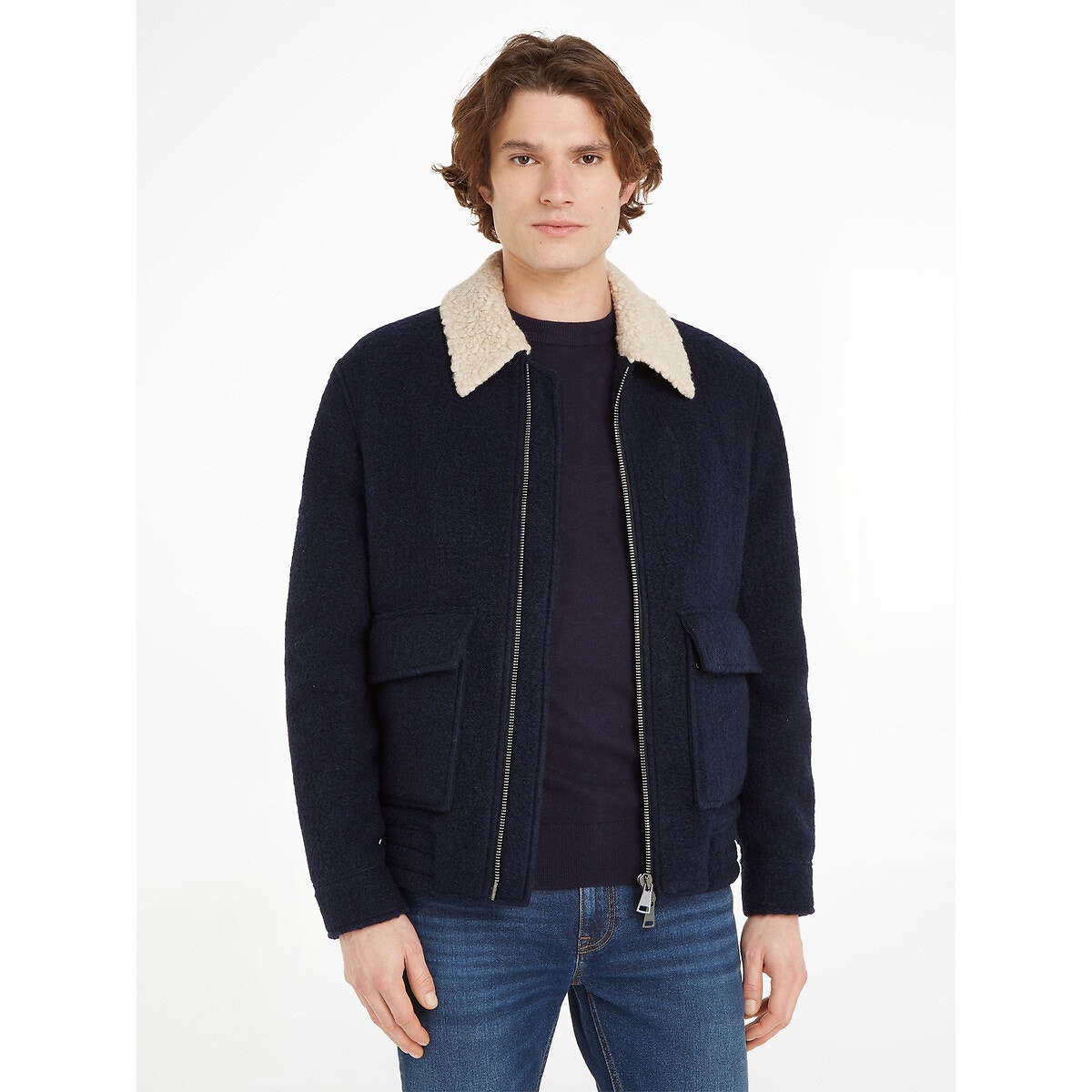 Blouson tommy hilfiger discount homme bleu marine