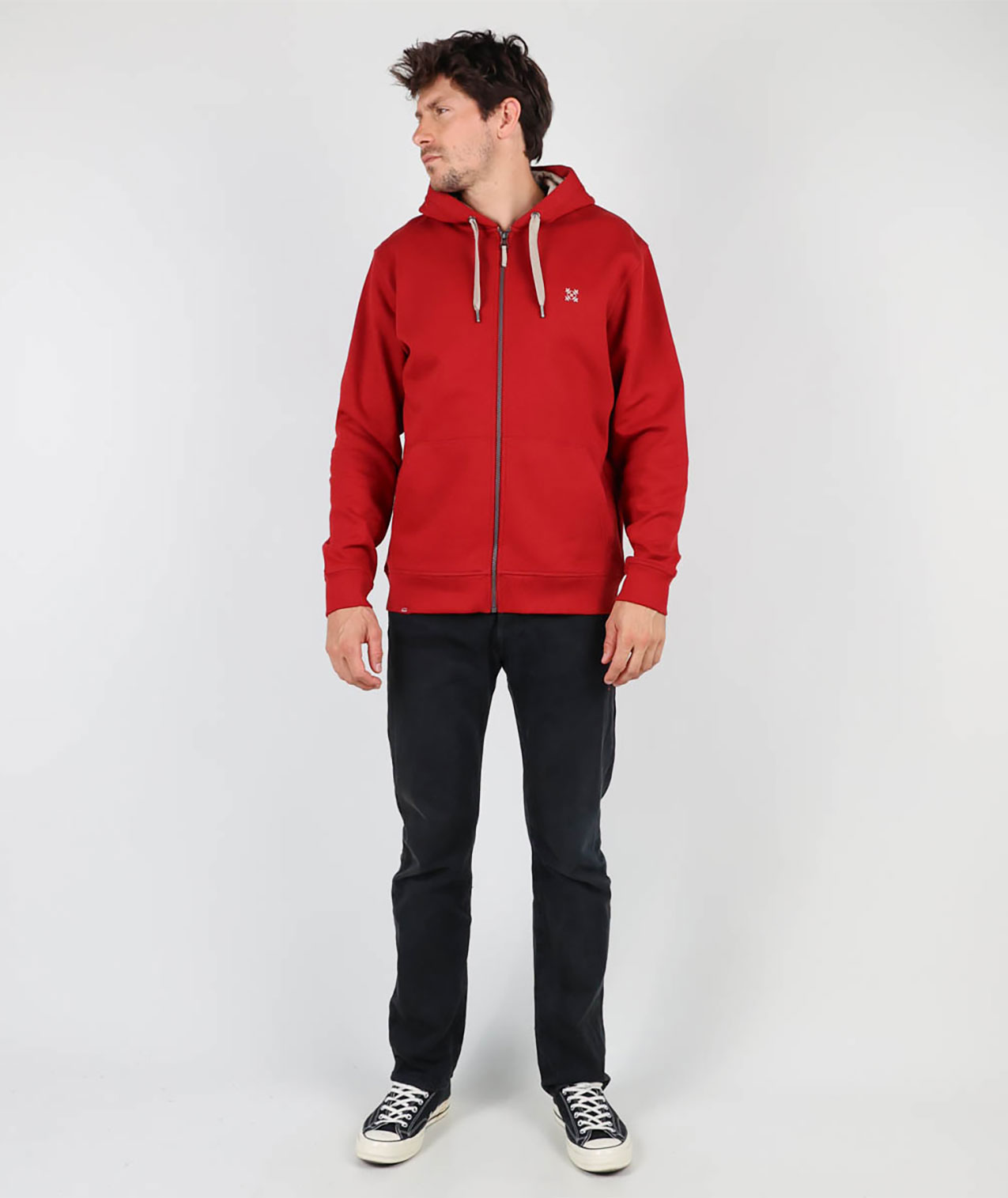 Sweat Zippé Oxbow Essentiel - Lifestyle Hiver 2024 - 60% Coton 40% Polyester - Style Décontracté
