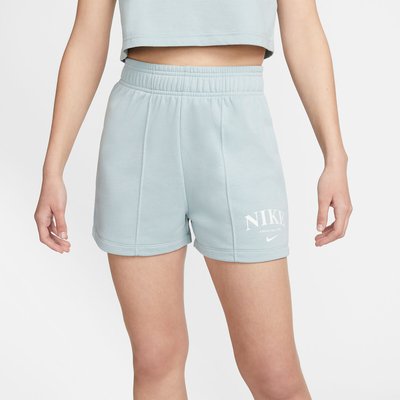 Logo Print Sports Shorts in Cotton Mix NIKE