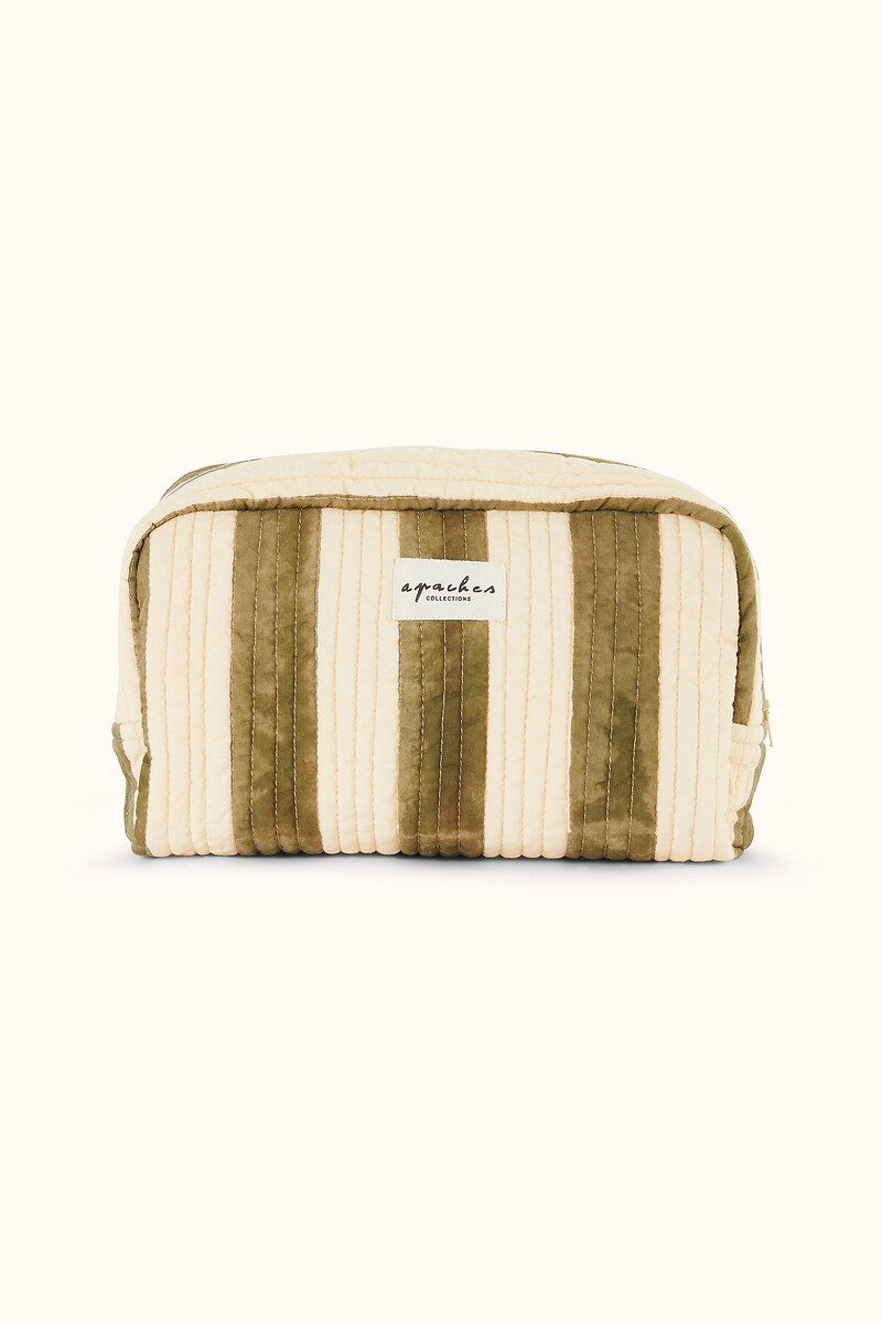 Grande trousse de toilette à rayures, GAYANE, APACHES COLLECTIONS