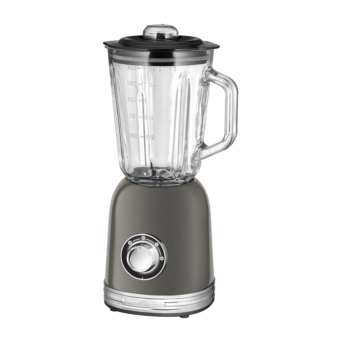 Liquidificadora cinza 800 W, da Proficook, PROFICOOK